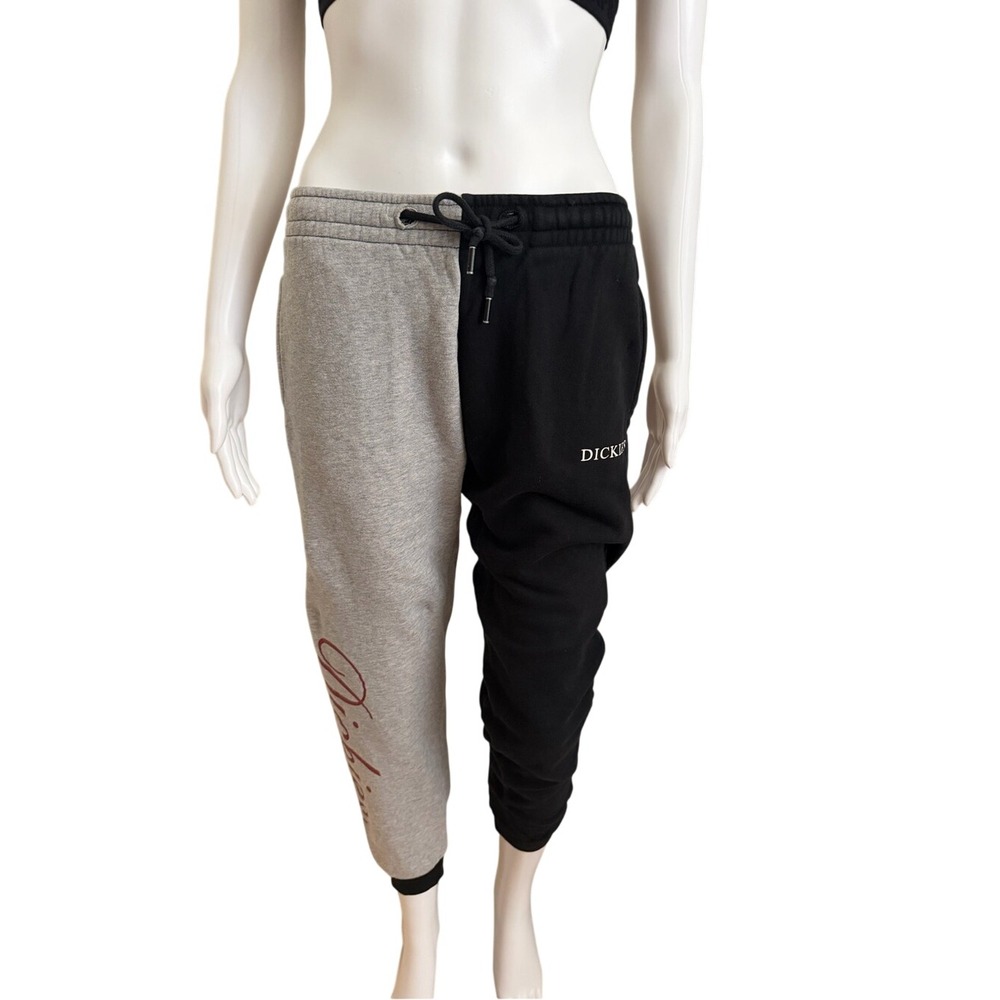 Dickies Juniors Two-Tone Black Gray Boyfriend Jogger Size XS